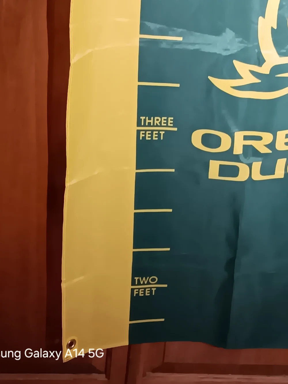 Oregon Ducks Green & Yellow Growth Chart Banner